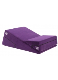 Фиолетовая подушка для секса из двух частей  Liberator Wedge/Ramp Combo - Liberator - купить с доставкой в Екатеринбурге