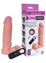 Фаллическая насадка Харнесс UNICOCK 8  с вибрацией - 20 см. - LOVETOY (А-Полимер) - купить с доставкой в Екатеринбурге