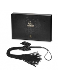Чёрная плётка Lilly Whip Bijoux - Bijoux Indiscrets - купить с доставкой в Екатеринбурге