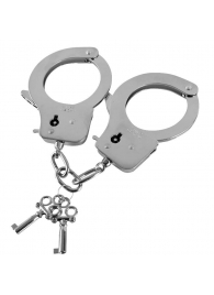 Наручники из листового металла с ключами Metal Handcuffs - Blush Novelties - купить с доставкой в Екатеринбурге