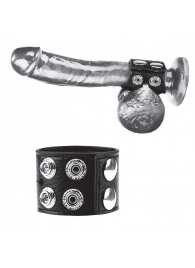 Ремень на член и мошонку 1.5  Cock Ring With Ball Strap - BlueLine - купить с доставкой в Екатеринбурге