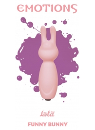 Розовый мини-вибратор с ушками Emotions Funny Bunny Light pink - Lola Games