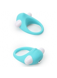 Голубое эрекционное кольцо LIT-UP SILICONE STIMU RING 6 - Dream Toys - в Екатеринбурге купить с доставкой