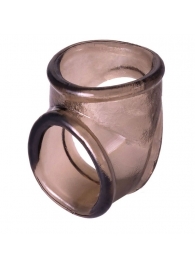 Дымчатое эрекционное кольцо с фиксацией мошонки - ToyFa - в Екатеринбурге купить с доставкой