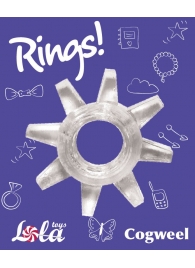 Прозрачное эрекционное кольцо Rings Cogweel - Lola Games - в Екатеринбурге купить с доставкой