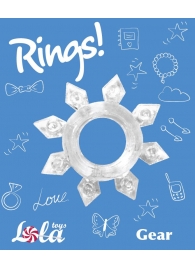 Прозрачное эрекционное кольцо Rings Gear - Lola Games - в Екатеринбурге купить с доставкой