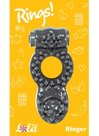 Чёрное эрекционное кольцо Rings Ringer - Lola Games - в Екатеринбурге купить с доставкой