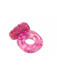 Розовое эрекционное кольцо с вибрацией Rings Axle-pin - Lola Games - в Екатеринбурге купить с доставкой