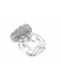 Прозрачное эрекционное кольцо с вибрацией Rings Axle-pin - Lola Games - в Екатеринбурге купить с доставкой