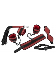 Красно-черный набор из 5 предметов для БДСМ-игр - Orion - купить с доставкой в Екатеринбурге