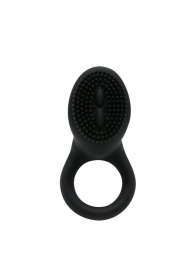 Чёрное эрекционное кольцо со стимулятором клитора с вибрацией - Baile - в Екатеринбурге купить с доставкой