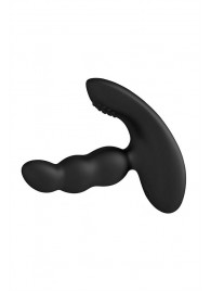 Черный силиконовый стимулятор простаты Levett Nitoc с пультом ДУ - Levett - в Екатеринбурге купить с доставкой