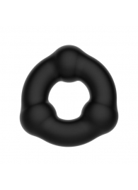Черное эрекционное кольцо с 3 шариками - Baile - в Екатеринбурге купить с доставкой