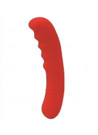 Красный вибратор Rhea для стимуляции G-точки - 18 см. - Le Frivole