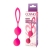 Розовые вагинальные шарики с петлёй Cosmo - Cosmo