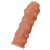 Телесная реалистичная насадка KOKOS Extreme Sleeve 11 с дополнительной стимуляцией - 12,7 см. - KOKOS - в Екатеринбурге купить с доставкой