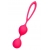 Ярко-розовые вагинальные шарики с петелькой - A-toys