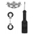 Черный игровой набор Introductory Bondage Kit №4 - Shots Media BV - купить с доставкой в Екатеринбурге