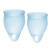 Набор голубых менструальных чаш Feel confident Menstrual Cup - Satisfyer - купить с доставкой в Екатеринбурге