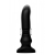 Черный фрикционный вибратор Silicone Vibrating   Thrusting Plug with Remote Control - 17,1 см. - XR Brands