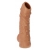 Телесная насадка с пупырышками и открытой головкой Nude Sleeve M - 12 см. - KOKOS - в Екатеринбурге купить с доставкой