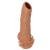 Телесная насадка с усиками и открытой головкой Nude Sleeve L - 14 см. - KOKOS - в Екатеринбурге купить с доставкой