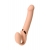 Телесный безремневой вибрострапон Vibrating Bendable Strap-On L - Strap-on-me - купить с доставкой в Екатеринбурге
