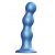Голубая насадка Strap-On-Me Dildo Plug Balls size L - Strap-on-me - купить с доставкой в Екатеринбурге