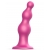 Розовая насадка Strap-On-Me Dildo Plug Beads size L - Strap-on-me - купить с доставкой в Екатеринбурге