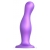 Фиолетовая насадка Strap-On-Me Dildo Plug Curvy size L - Strap-on-me - купить с доставкой в Екатеринбурге