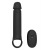 Черная насадка-удлинитель с вибрацией Vibrating Extender With Remote - Dream Toys - в Екатеринбурге купить с доставкой