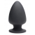 Черная мягкая анальная пробка Squeezable Medium Anal Plug - 11 см. - XR Brands