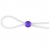 Прозрачное лассо с фиолетовой бусиной SILICONE COCK RING WITH BEAD LAVENDER - NMC - в Екатеринбурге купить с доставкой