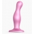 Розовая насадка Strap-On-Me Dildo Plug Curvy size M - Strap-on-me - купить с доставкой в Екатеринбурге