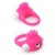 Розовое эрекционное кольцо с щеточкой LIT-UP SILICONE STIMU RING 5 - Dream Toys - в Екатеринбурге купить с доставкой