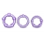 Набор из 3 фиолетовых эрекционных колец Stay Hard Beaded Cockrings - Blush Novelties - в Екатеринбурге купить с доставкой