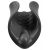 Чёрный мастурбатор Vibrating Silicone Stimulator с вибрацией - Pipedream - в Екатеринбурге купить с доставкой