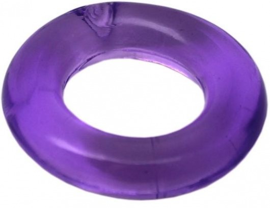 Фиолетовое гладкое эрекционное кольцо - Play Star - в Екатеринбурге купить с доставкой