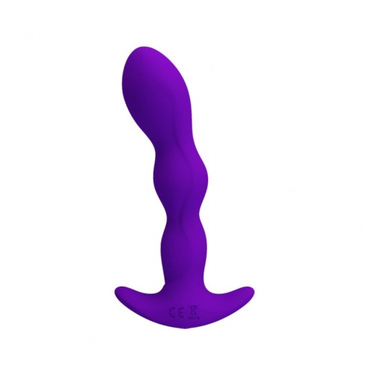 Фиолетовый анальный стимулятор простаты с вибрацией Yale - 14,5 см. - Baile - в Екатеринбурге купить с доставкой