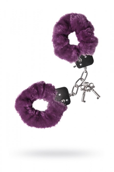 Фиолетовые наручники - Toyfa Basic - купить с доставкой в Екатеринбурге