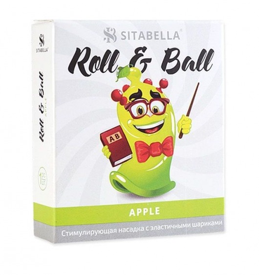 Стимулирующий презерватив-насадка Roll   Ball Apple - Sitabella - купить с доставкой в Екатеринбурге