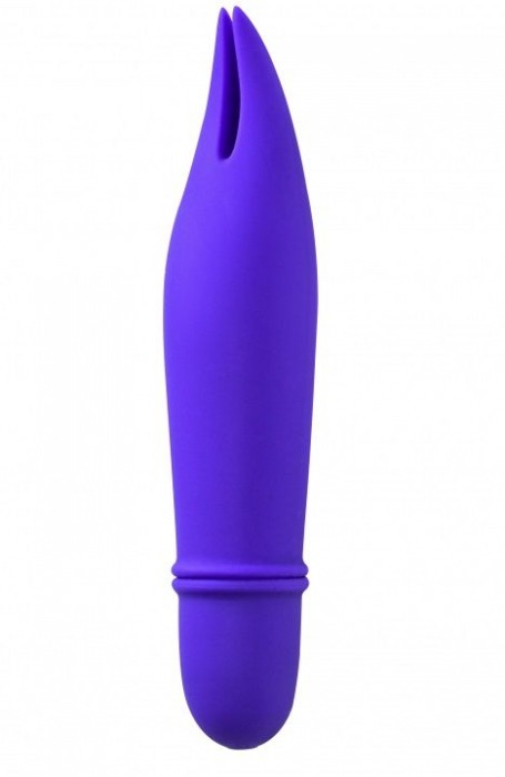 Фиолетовый мини-вибратор Universe Teasing Ears - 12,5 см. - Lola Games