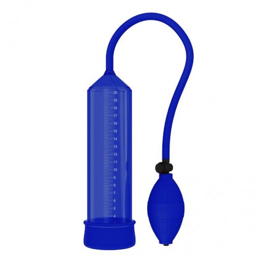 Синяя вакуумная помпа - 25 см. - Rubber Tech Ltd - в Екатеринбурге купить с доставкой