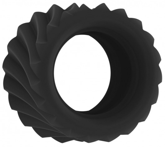 Черное эрекционное кольцо SONO №40 - Shots Media BV - в Екатеринбурге купить с доставкой