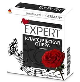 Гладкие презервативы Expert  Классическая опера  - 3 шт. - Expert - купить с доставкой в Екатеринбурге