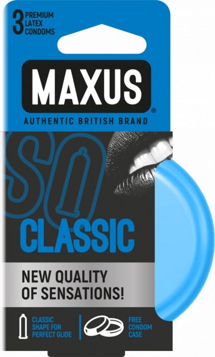 Классические презервативы в железном кейсе MAXUS Classic - 3 шт. - Maxus - купить с доставкой в Екатеринбурге