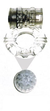 Прозрачное эрекционное кольцо с вибратором и стимуляцией клитора - Sextoy 2011 - в Екатеринбурге купить с доставкой
