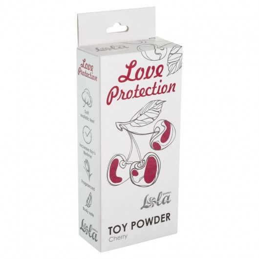 Пудра для игрушек Love Protection с ароматом вишни - 30 гр. - Lola Games - купить с доставкой в Екатеринбурге