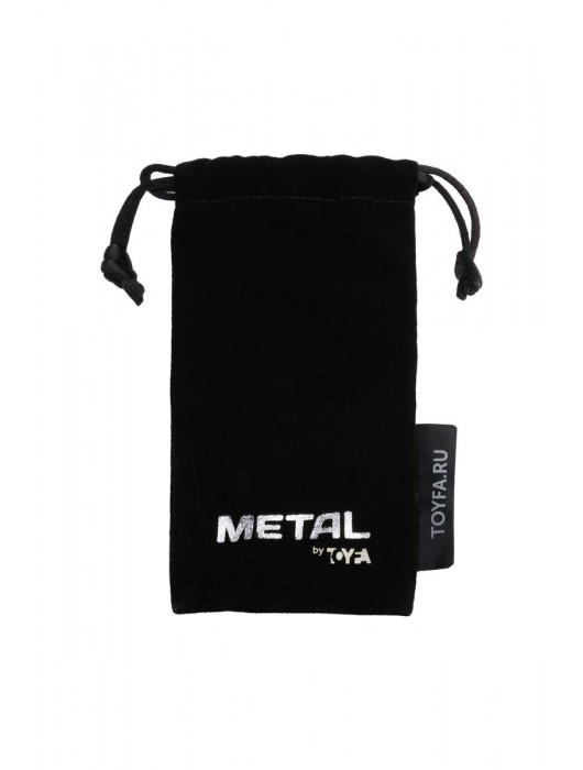 Серебристая коническая анальная пробка с красным кристаллом - 8 см. - ToyFa - купить с доставкой в Екатеринбурге