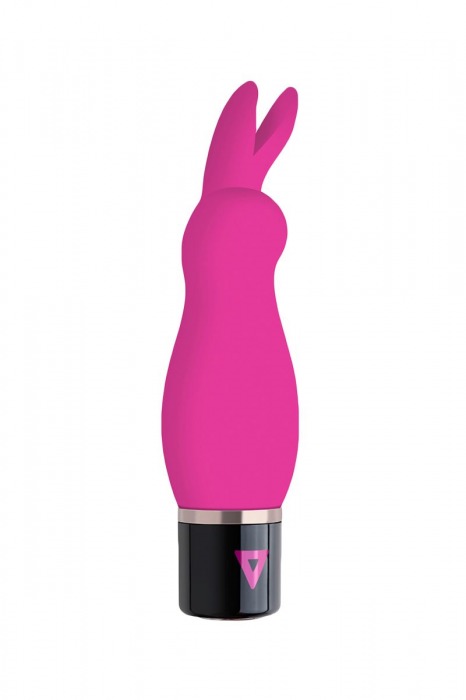 Розовый силиконовый вибратор Lil Rabbit с ушками - 13 см. - EDC